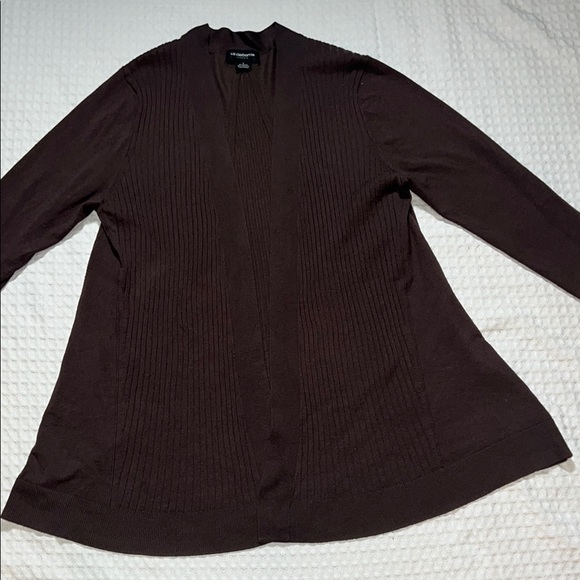Liz Claiborne Women’s Brown Cardigan Sweater SZ L - Picture 4 of 7